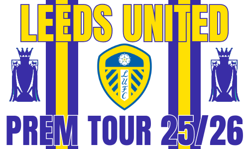 Leeds United 25/26 Prem Tour Sticker